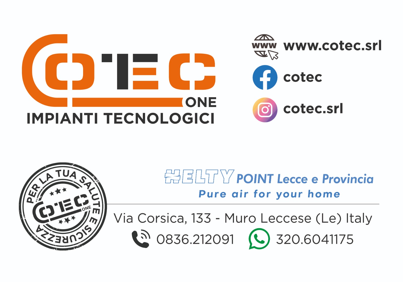 Logo Cotec Srl - Associato ASS.COMM. MURO LECCESE- Associazione commercianti di Muro Leccese
